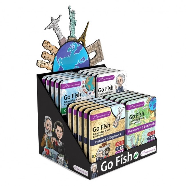 Podróżna gra karciana Kwartet The Purple Cow - Go Fish Zwierzęta