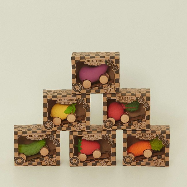 Samochodzik dla Niemowlaka Oli&Carol - Marchewka Cathy