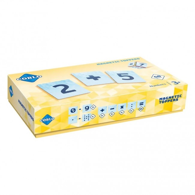 Nakładki na klocki magnetyczne COBLO - Cyfry 60 szt.