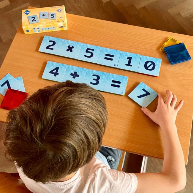 Nakładki na klocki magnetyczne COBLO - Cyfry 60 szt.