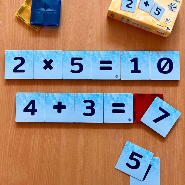 Nakładki na klocki magnetyczne COBLO - Cyfry 60 szt.