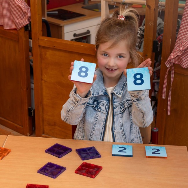 Nakładki na klocki magnetyczne COBLO - Cyfry 60 szt.