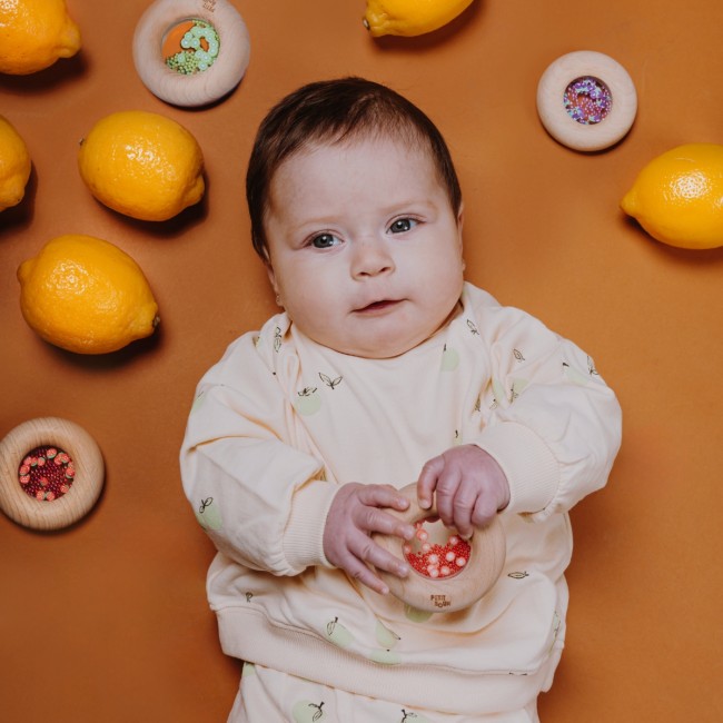 Grzechotka sensoryczna Petit Boum - Pomarańcza
