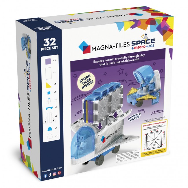 Klocki magnetyczne MAGNA-TILES - Kosmos 32 el.