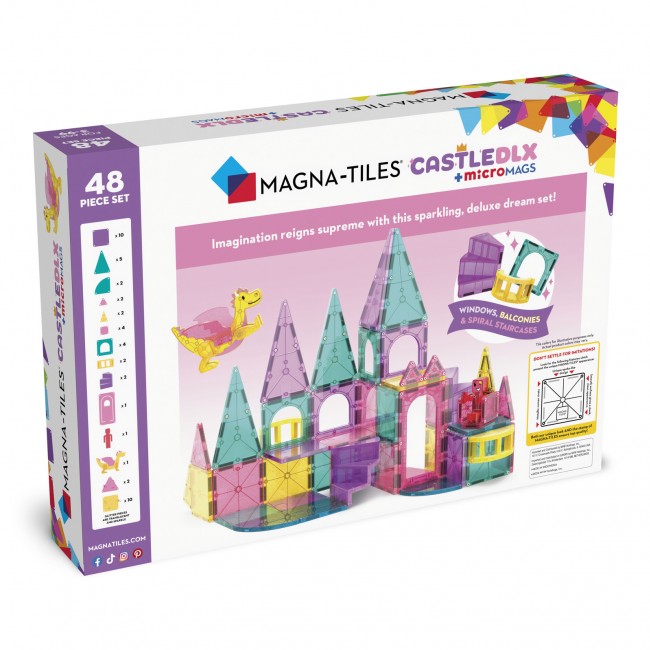 Klocki magnetyczne MAGNA-TILES - Zamek DLX 48 el.