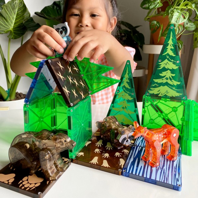 Klocki magnetyczne MAGNA-TILES - Forest Animals 25 el.