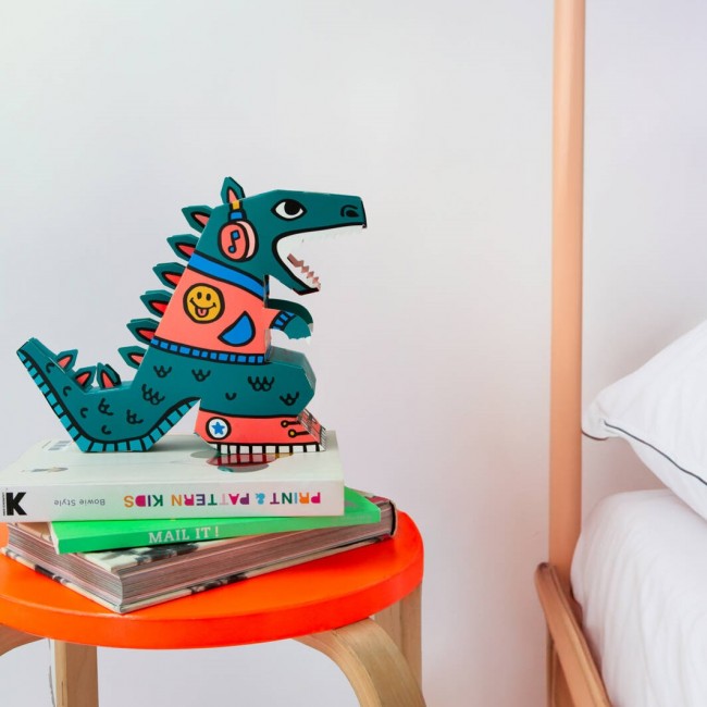 Zestaw kreatywny DIY lampa 3D OMY - Dinozaur