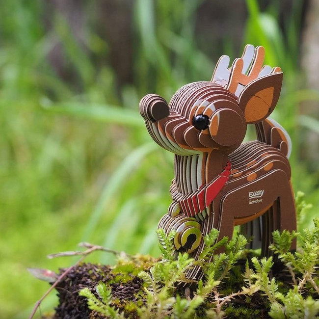 Eko Układanka 3D Eugy - Renifer