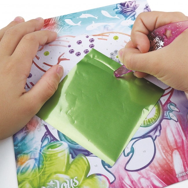 Album do scrapbookingu - zestaw kreatywny dla dzieci z folią i brokatem Nebulous Stars - Marinia 7+