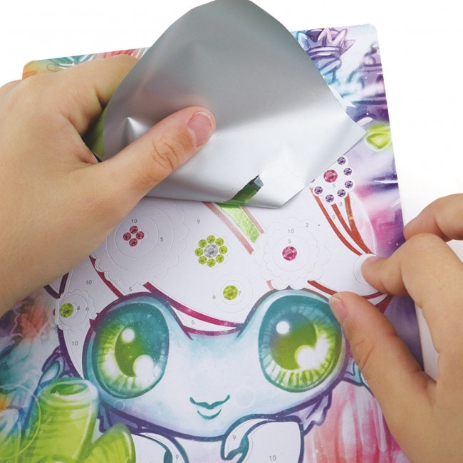 Album do scrapbookingu - zestaw kreatywny dla dzieci z folią i brokatem Nebulous Stars - Marinia 7+