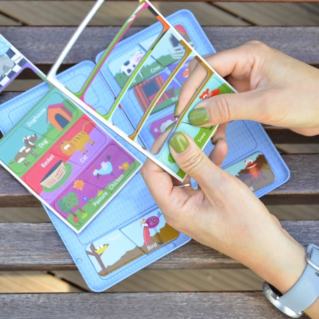 Podróżna gra magnetyczna The Purple Cow - Puzzle Zwierzęta i ich domy
