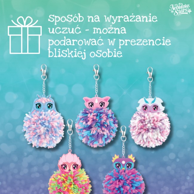 Zestaw kreatywny do robienia breloczków 5 szt. Nebulous Stars 8+