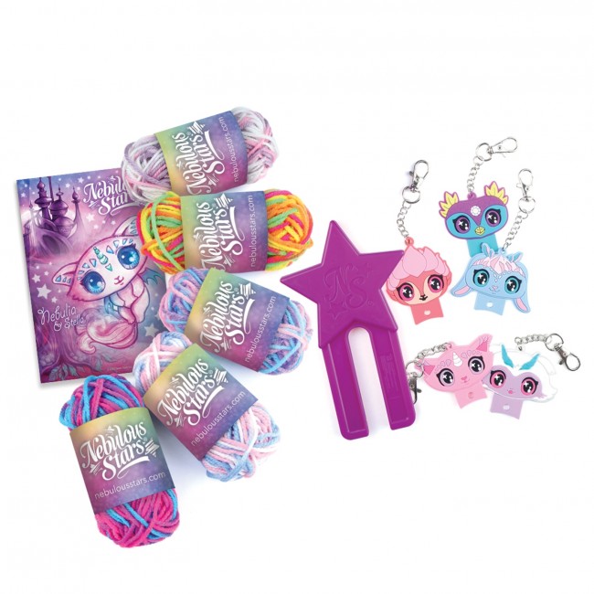 Zestaw kreatywny do robienia breloczków 5 szt. Nebulous Stars 8+