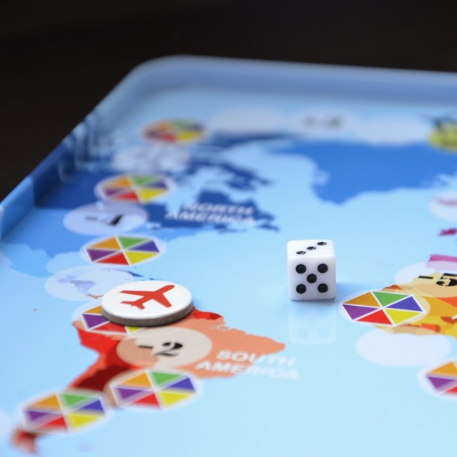 Podróżna gra magnetyczna The Purple Cow - Wyścig dookoła świata