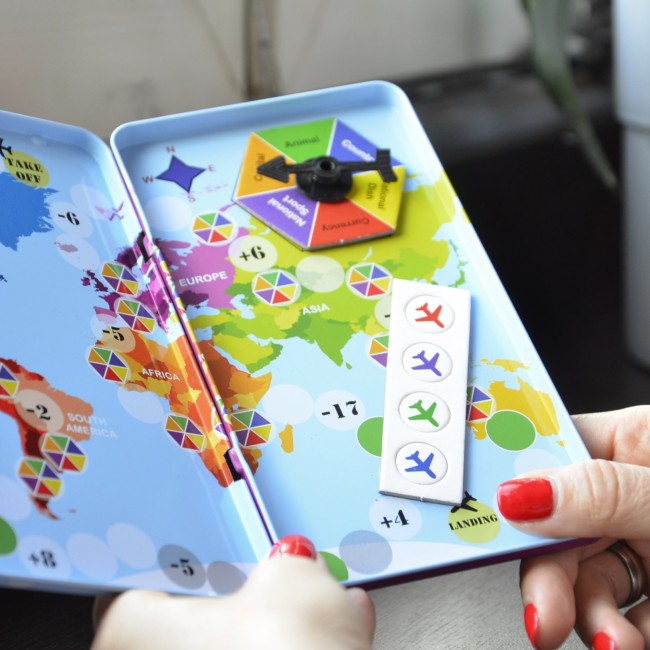 Podróżna gra magnetyczna The Purple Cow - Wyścig dookoła świata