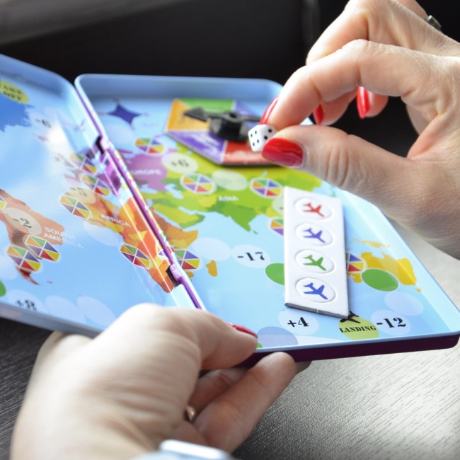 Podróżna gra magnetyczna The Purple Cow - Wyścig dookoła świata