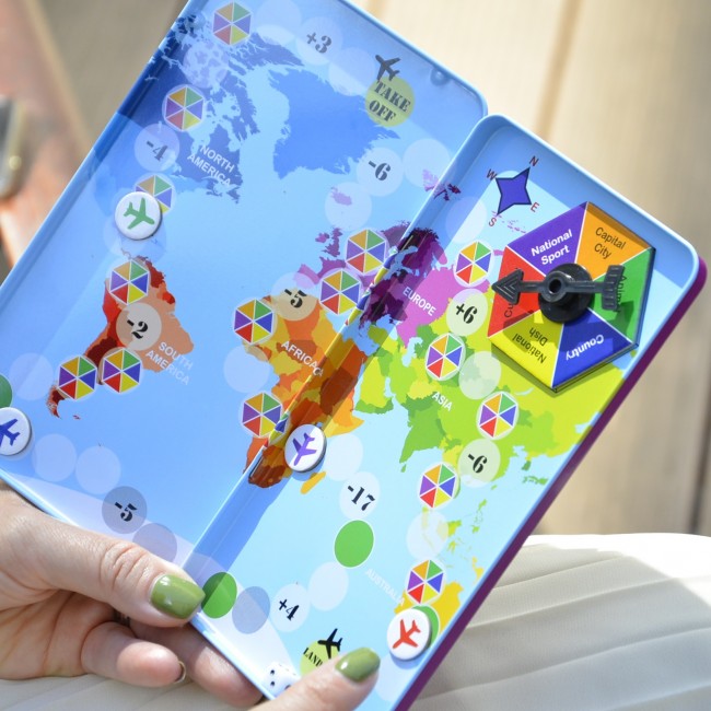 Podróżna gra magnetyczna The Purple Cow - Wyścig dookoła świata