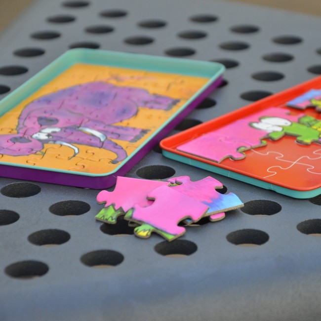 Podróżna gra magnetyczna The Purple Cow - Puzzle Farma