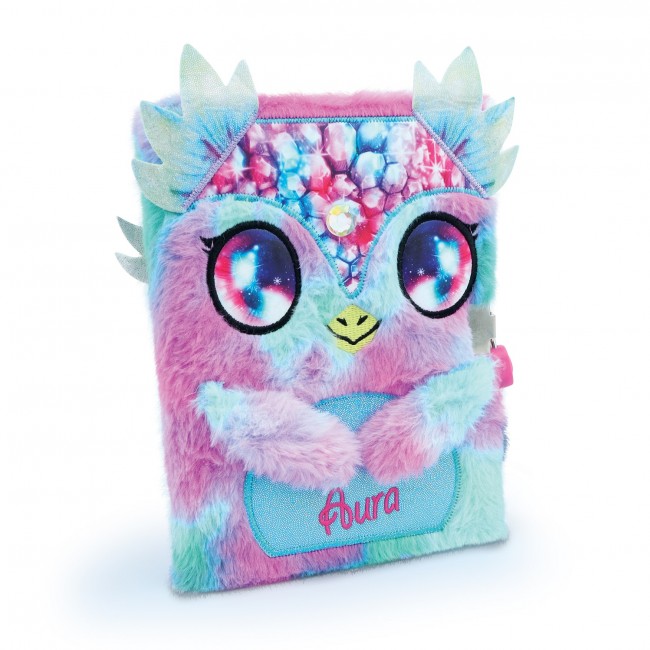 Pamiętnik z kłódką - pluszowy notatnik dla dzieci Nebulous Stars - Aura 7+
