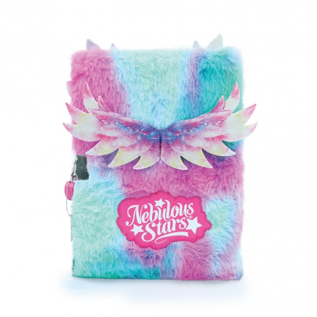 Pamiętnik z kłódką - pluszowy notatnik dla dzieci Nebulous Stars - Aura 7+