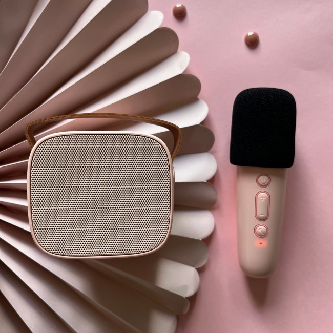 Bezprzewodowy zestaw do karaoke Lalarma - Rose