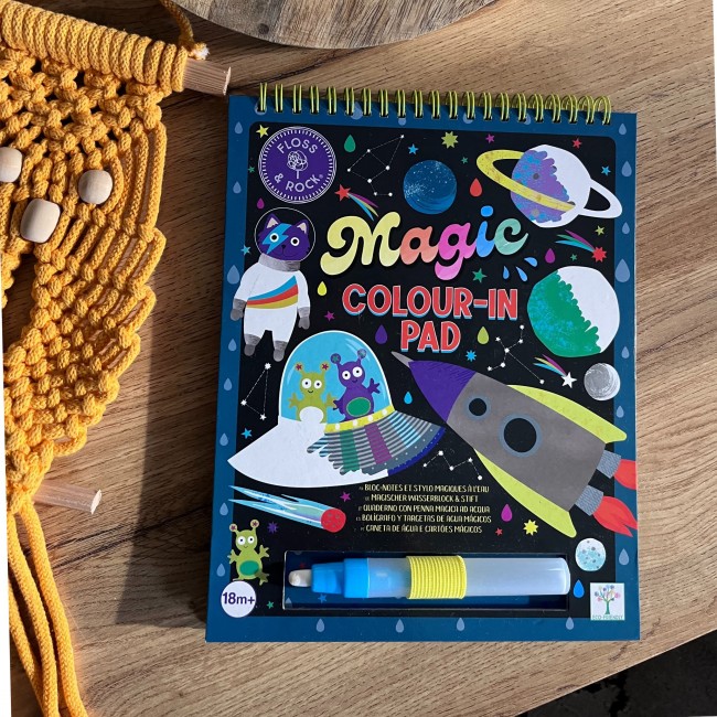 Magiczne kolorowanki wodne z podpórką Floss&Rock - Kosmos