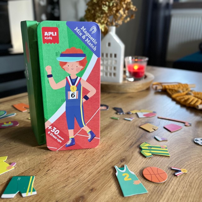 Magnetyczna układanka Mix&Match Apli Kids - Sport
