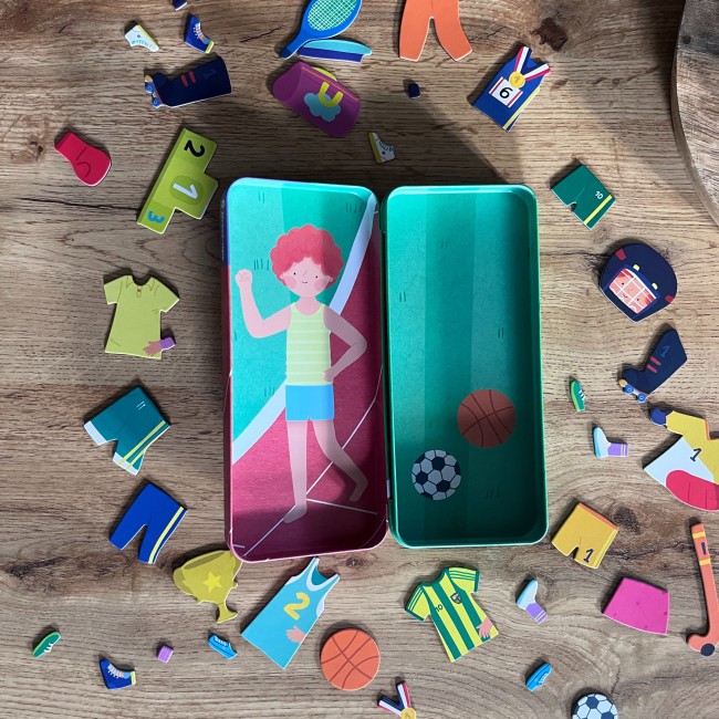 Magnetyczna układanka Mix&Match Apli Kids - Sport