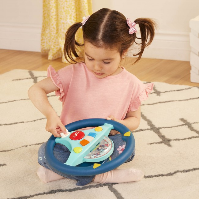 Interaktywna kierownica muzyczna B. Toys - Woofer’s Musical Driving Wheel