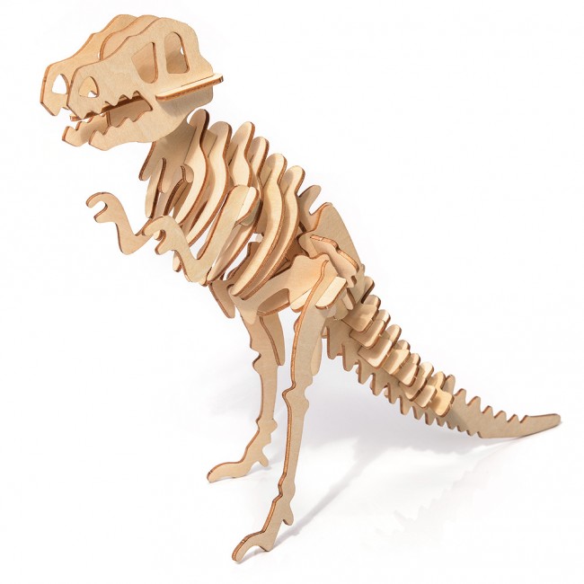 Drewniane Puzzle Model 3D Little Story - T-Rex