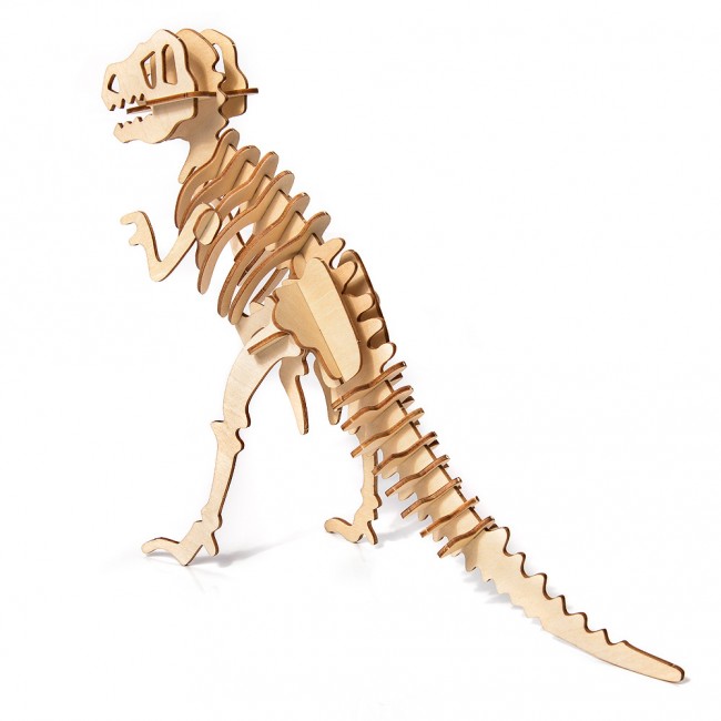 Drewniane Puzzle Model 3D Little Story - T-Rex