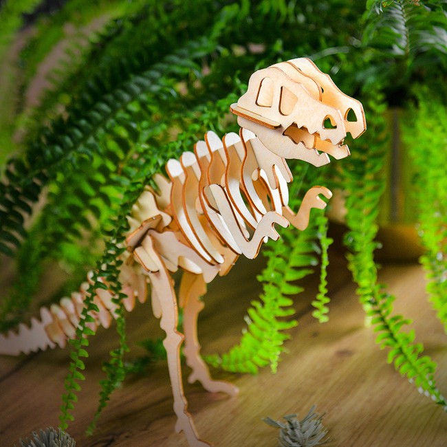 Drewniane Puzzle Model 3D Little Story - T-Rex