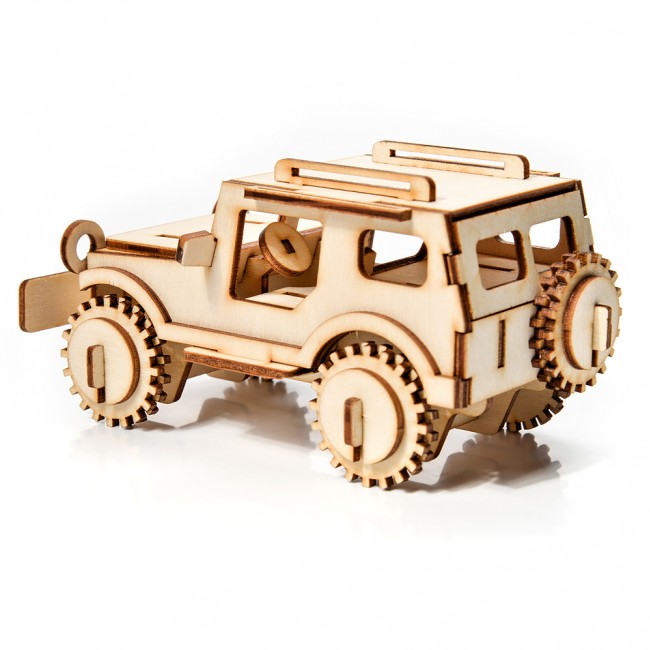 Drewniane Puzzle Model 3D Little Story - Jeep