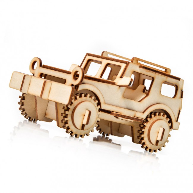 Drewniane Puzzle Model 3D Little Story - Jeep
