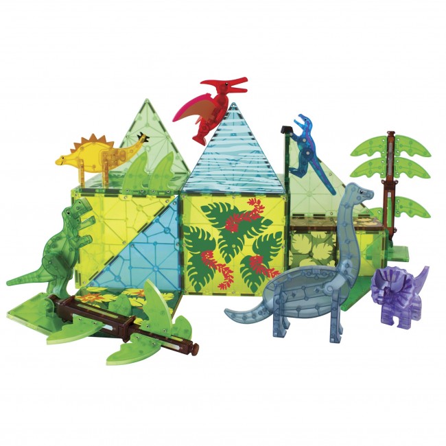 Klocki magnetyczne MAGNA-TILES - Dino World XL 50 el.