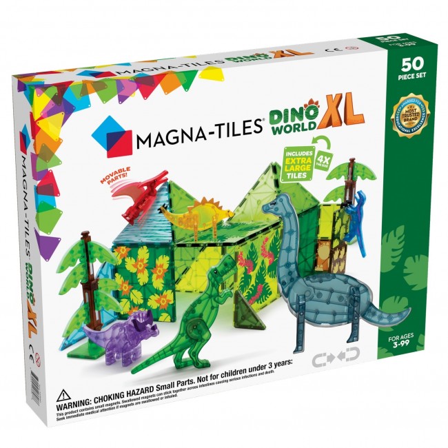 Klocki magnetyczne MAGNA-TILES - Dino World XL 50 el.