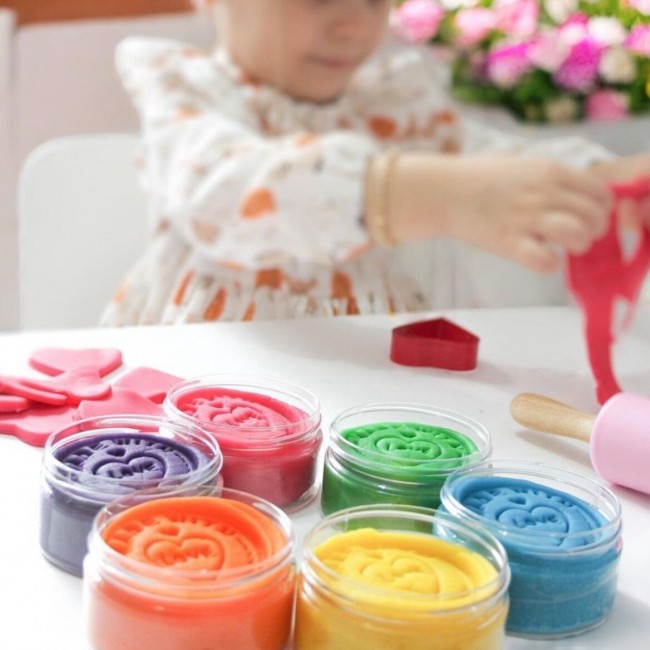 Zestaw kreatywny, 100% naturalna ciastolina i akcesoria ChildGen - Jednorożec