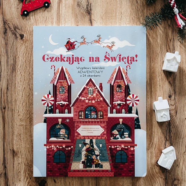 Czekając na Święta. Kalendarz adwentowy z 24 okienkami Wydawnictwo Api Papi