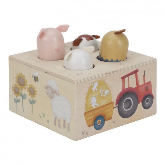 Drewniana zabawka pop-up Little Dutch - Little Farm