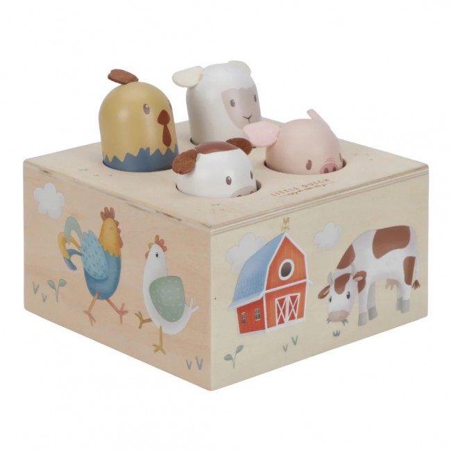 Drewniana zabawka pop-up Little Dutch - Little Farm