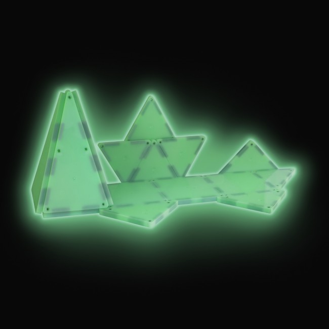 Klocki magnetyczne świecące w ciemności MAGNA-TILES - Glow 16 el.