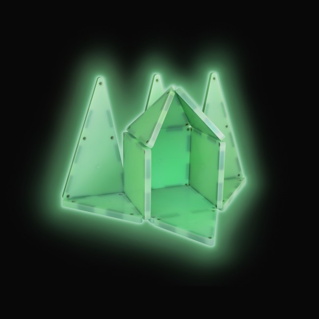 Klocki magnetyczne świecące w ciemności MAGNA-TILES - Glow 16 el.