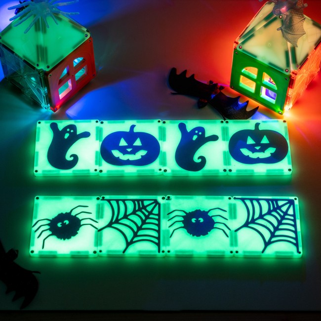 Klocki magnetyczne świecące w ciemności MAGNA-TILES - Glow 16 el.