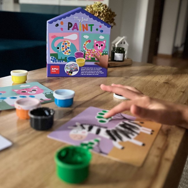 Mój pierwszy zestaw artystyczny Apli Kids - Malowanie palcami