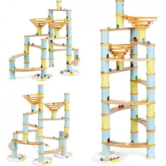 Drewniany kulodrom Boppi - 138 el.