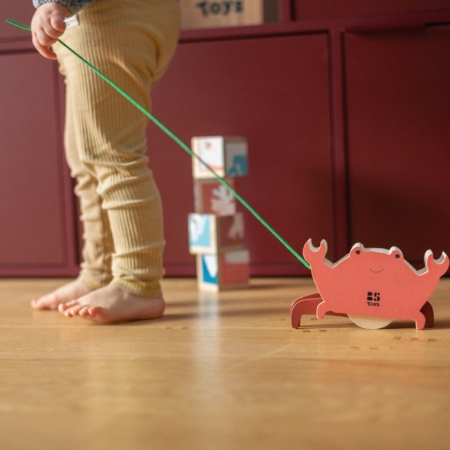 Drewniany krab do ciągnięcia BS Toys