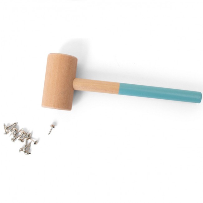 Drewniana przybijanka z kartami pracy BS Toys