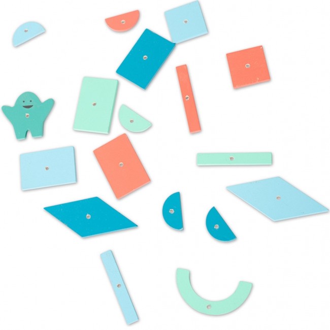 Drewniana przybijanka z kartami pracy BS Toys