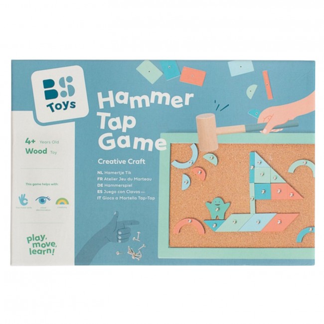 Drewniana przybijanka z kartami pracy BS Toys