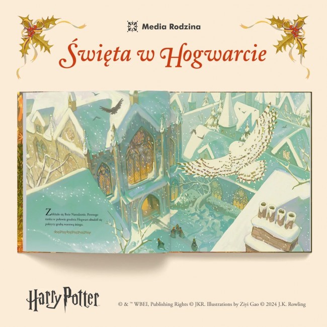 Książka "Harry Potter. Święta w Hogwarcie" Wydawnictwo Media Rodzina